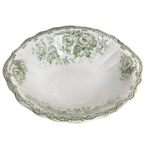 Antique 1890-1909 Colonial Pottery by Winkle & Wood w/ Green Irving Pattern